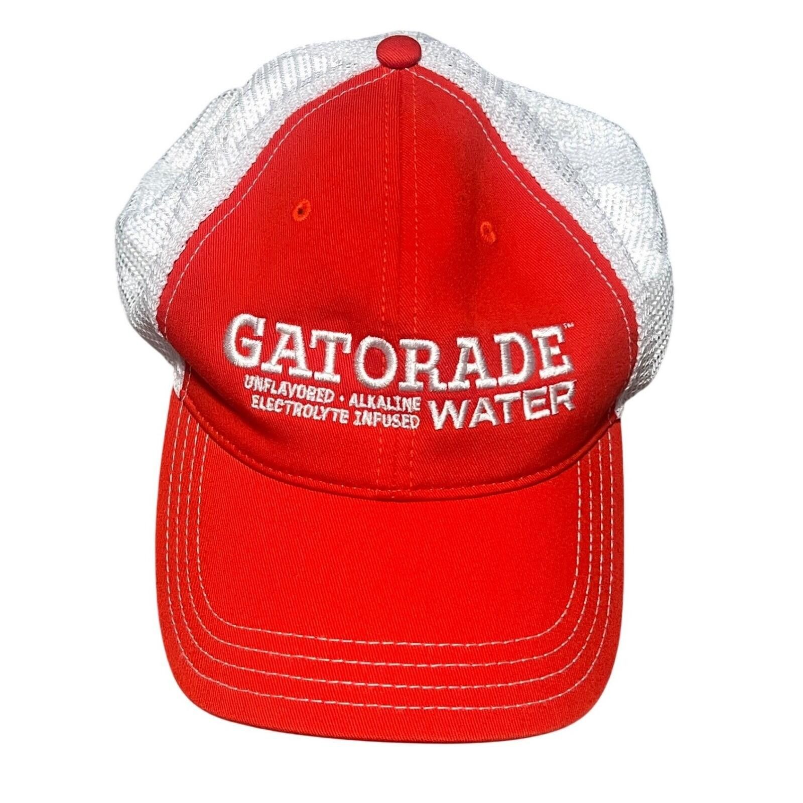 Gatorade Gatorade Water Trucker Hat Orange White Mesh Adjustable Size ONE SIZE - 1 Thumbnail