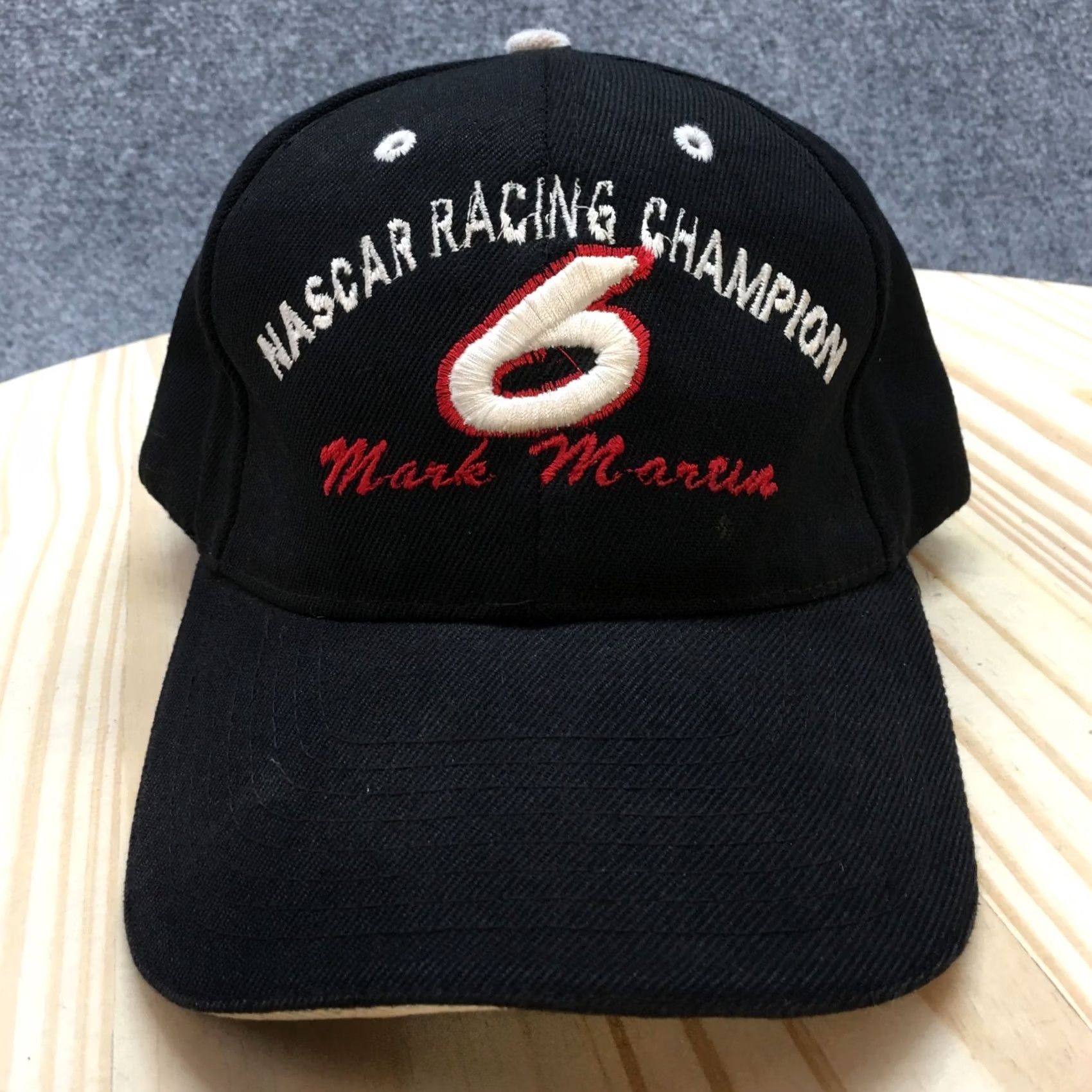 NASCAR NASCAR Racing Champion Mark Martin 6 Baseball Hat Mens Black OS Embroidered Logo Size ONE SIZE - 3 Thumbnail