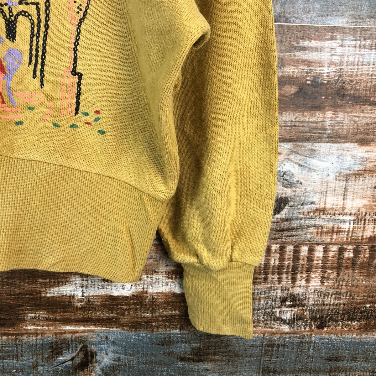 Homespun Knitwear × Japanese Brand Bavo vintage for ladies Yellow Knitwear #A2476 Size M / US 6-8 / IT 42-44 - 8 Thumbnail