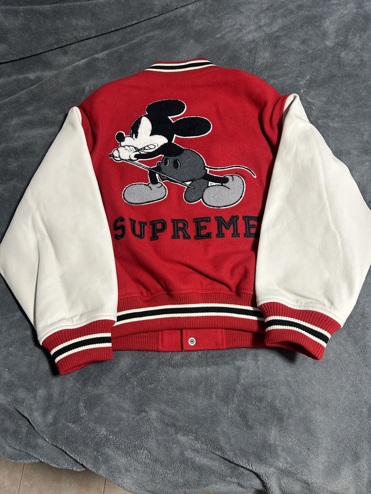 Supreme Mickey Mouse Varsity Jacket Mサイズ Supreme Mickey Mouse