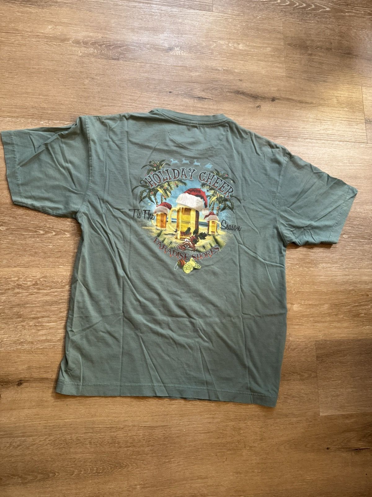 Paradise × Tommy Bahama × Vintage ‘Tis The Season (For Beers!) Hawaiian Xmas Party Vintage Tee Size US L / EU 52-54 / 3 - 10 Thumbnail