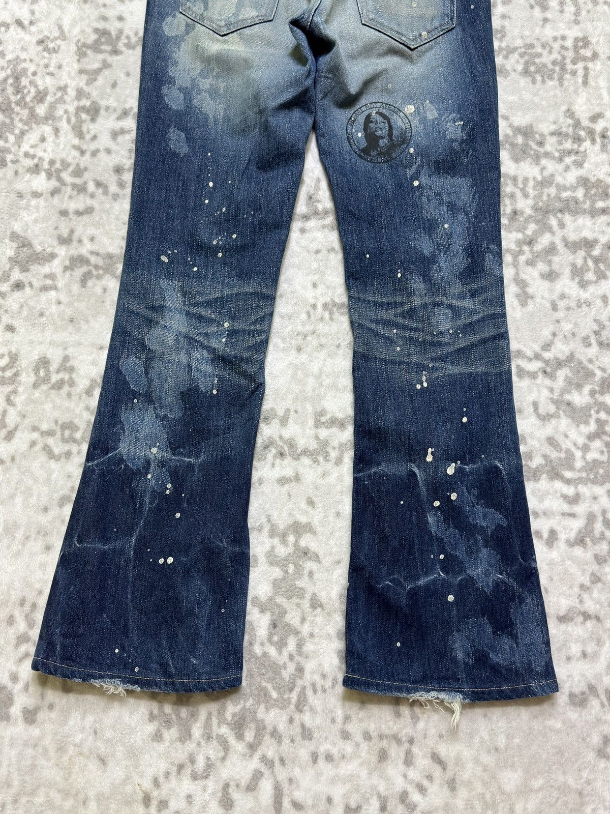 Vanquish Vintage Vanquish Distressed Paint Splatter Flared Low Rise Size US 30 / EU 46 - 13 Thumbnail