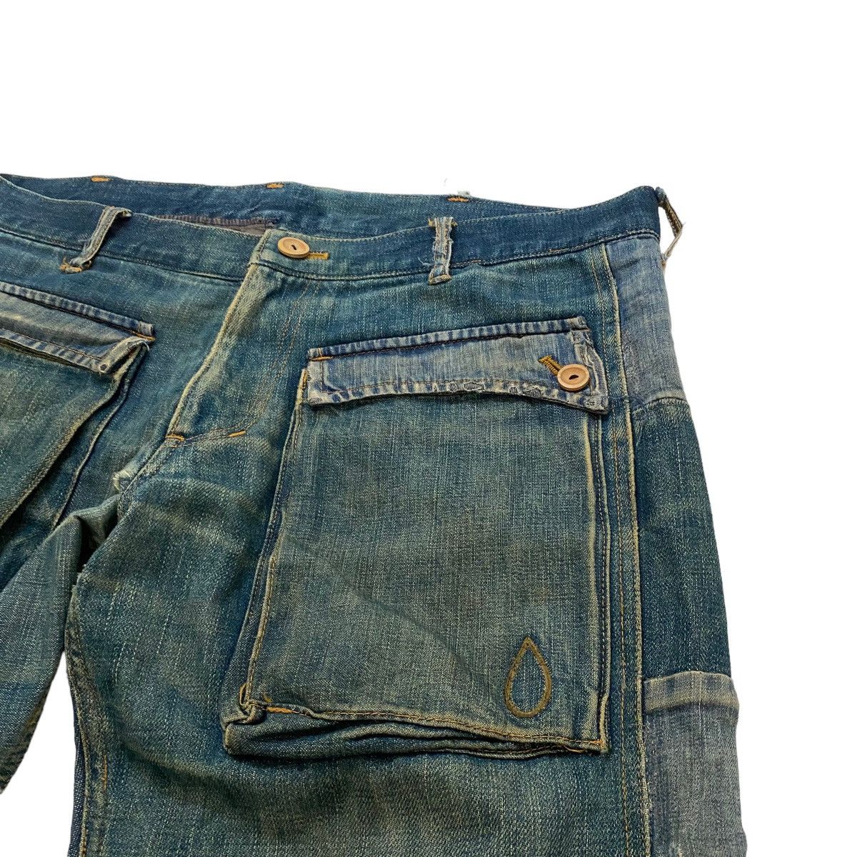 If Six Was Nine × Japanese Brand × Vintage ✨Nice design MASH Kapital inspired jeans Size US 36 / EU 52 - 5 Thumbnail