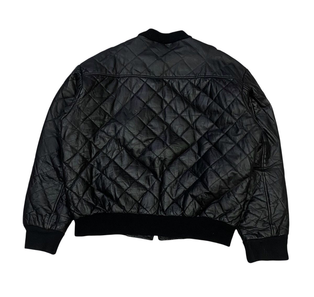 Schott Vintage 90s Schott NYC Leather Aviator Bomber Jacket Size US L / EU 52-54 / 3 - 2 Thumbnail
