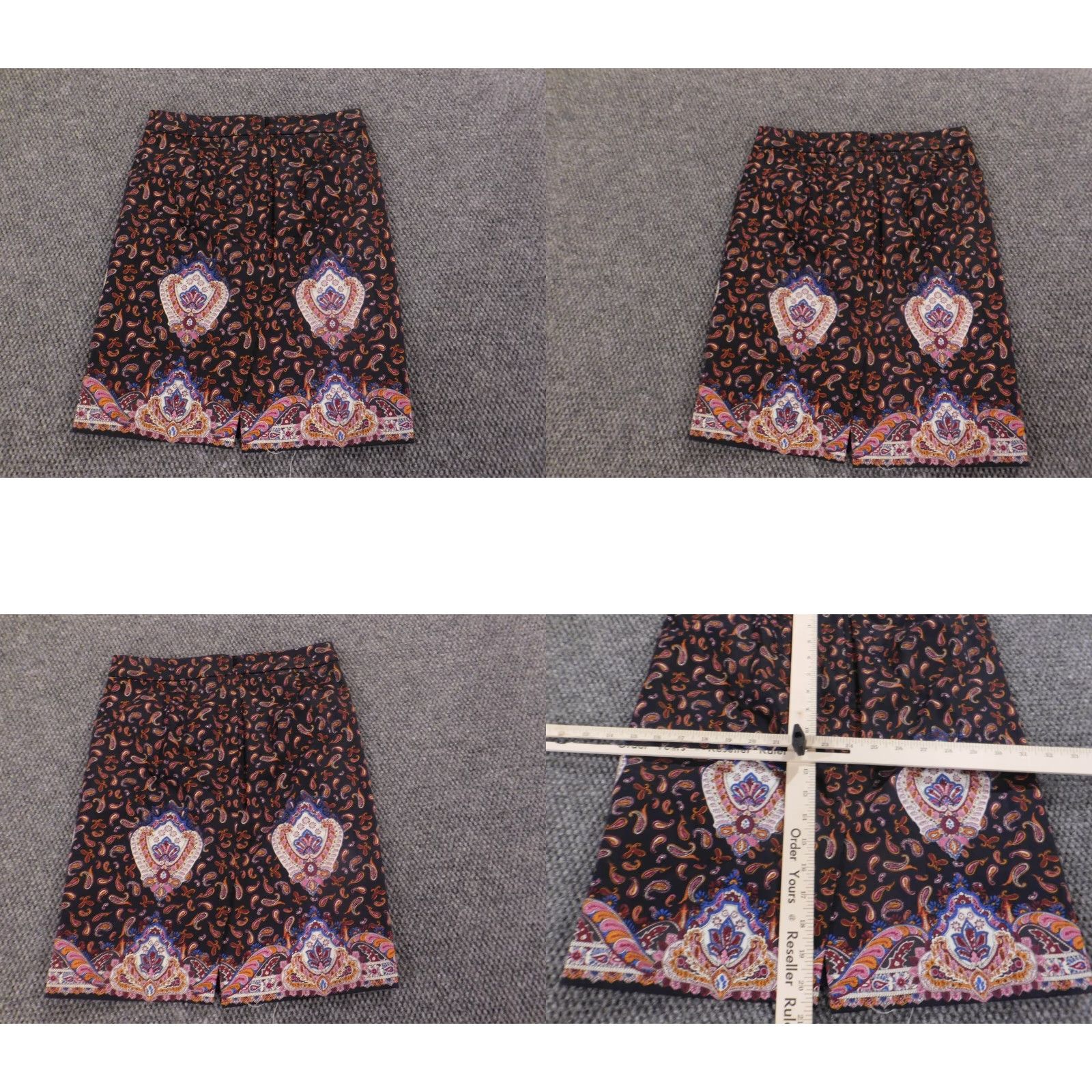 J.Crew J.Crew Skirt 0 Purple Knee Length A-Line Zip Knit Cotton Womens Regular Mid Rise Lined Solid Dress Casual Vintage No Size 25" / US 0 / IT 36 - 8 Thumbnail