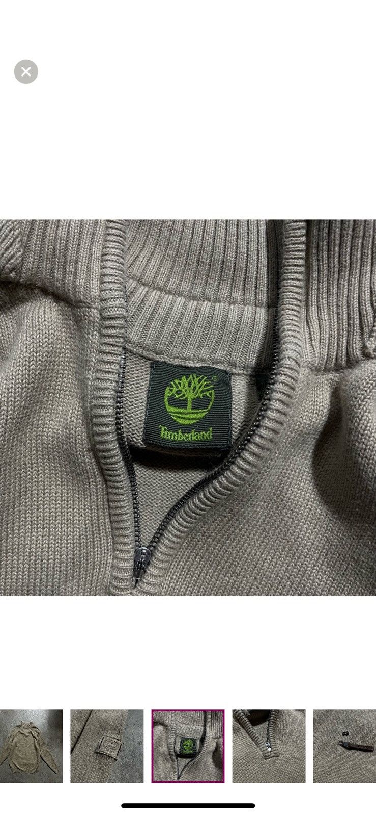 Timberland Timberland 1/4-Zip Ribbed Mock-Neck Sweater - Men's Large Size US L / EU 52-54 / 3 - 4 Thumbnail
