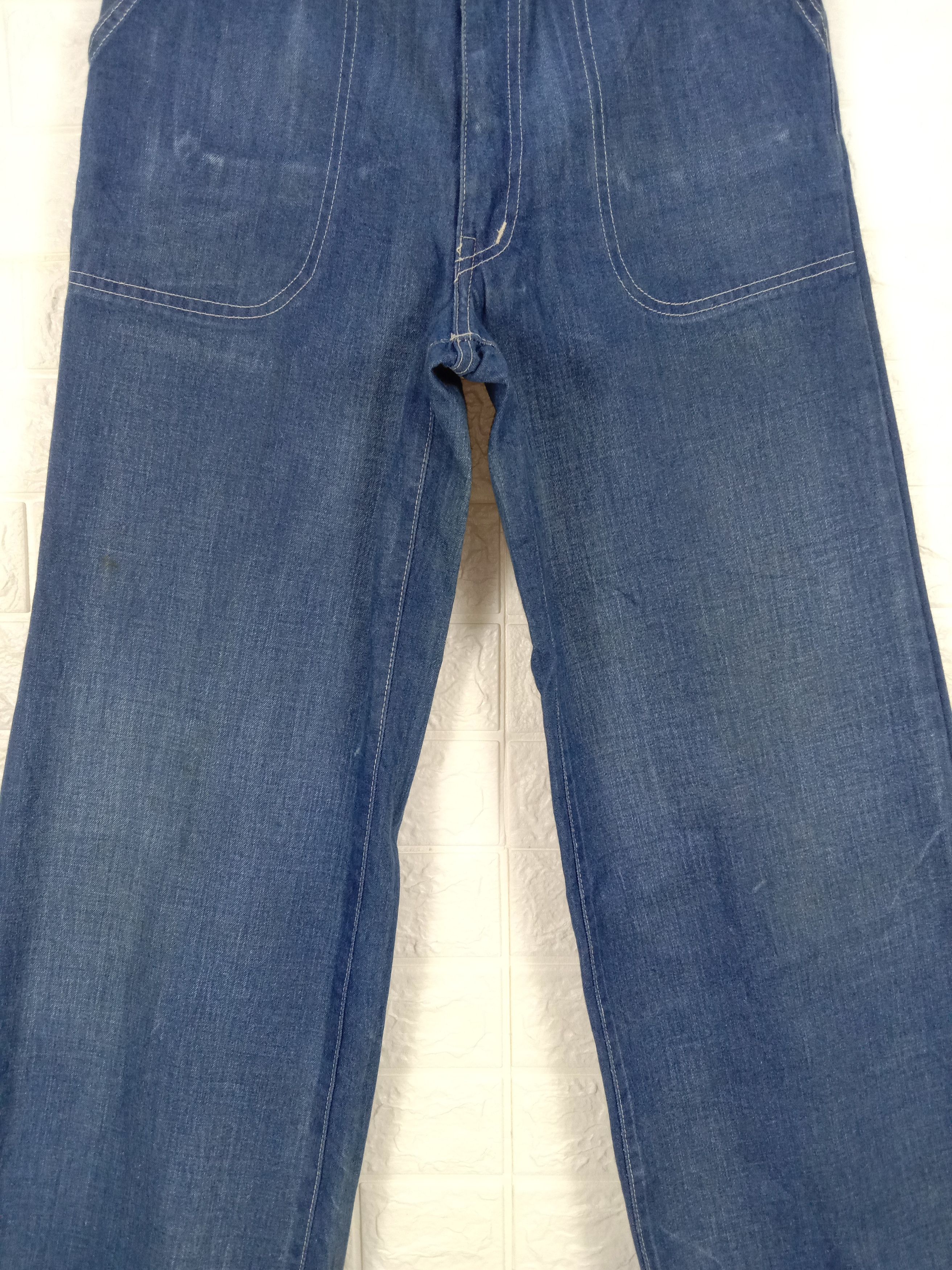 Japanese Brand Vintage Japanese Indigo Wide Leg Baggy Jeans Size 28" / US 6 / IT 42 - 3 Thumbnail