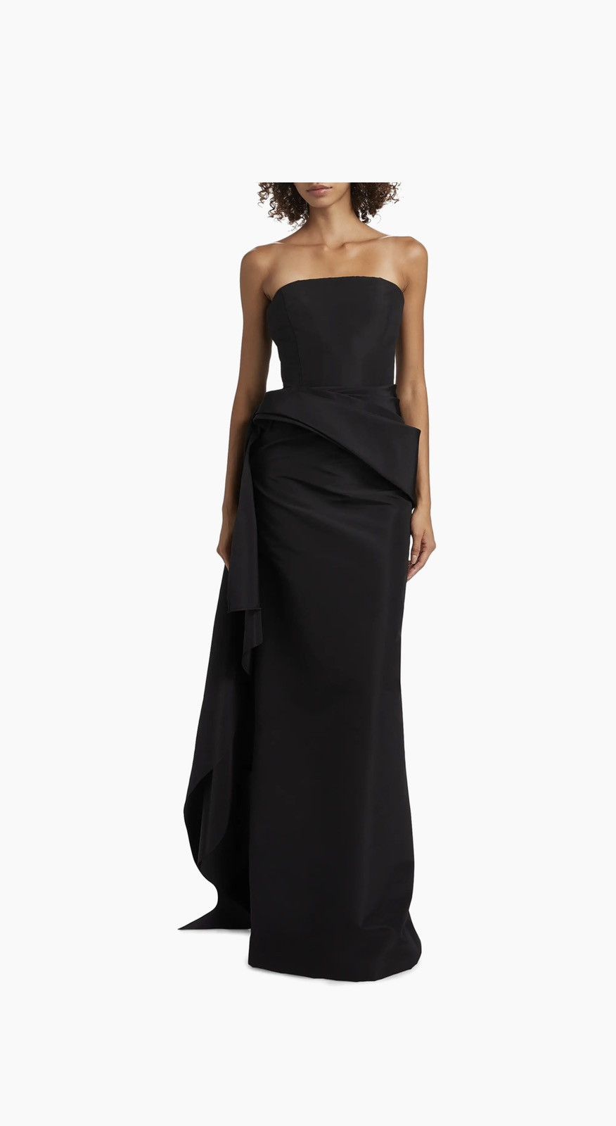 Oscar De La Renta Oscar de la Renta Black One-Shoulder Gown Size L / US 10 / IT 46 - 5 Thumbnail