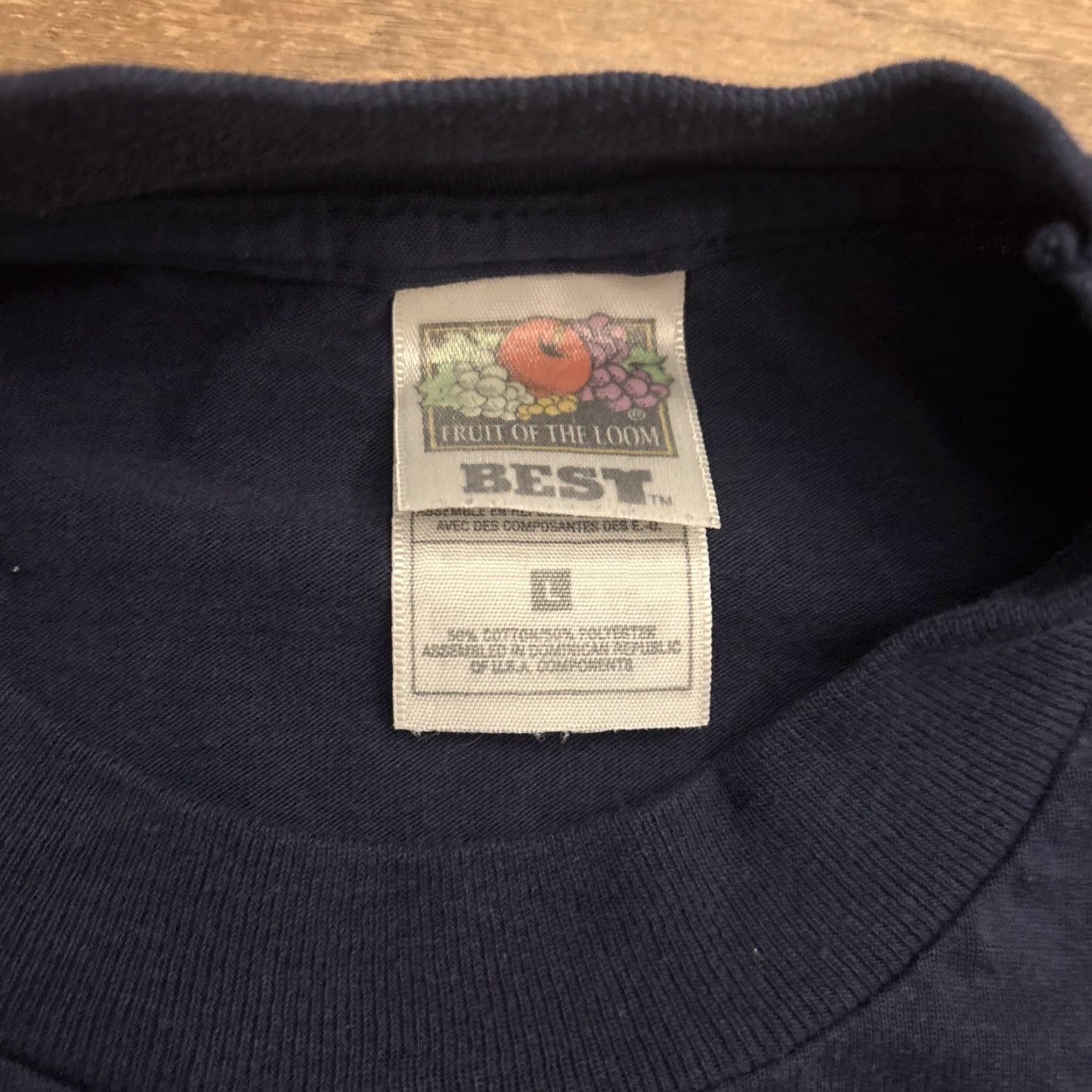 Fruit Of The Loom VINTAGE Bloomsburg Police T Shirt Men L Blue Spell Out EUC Pennsylvania Shirt Adult Large Blue Police Theme Mens Size US L / EU 52-54 / 3 - 3 Thumbnail