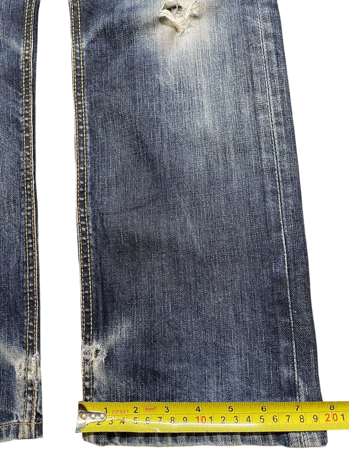 Vintage 90s Edwin Japan 502 Faded Wash Distress Jeans