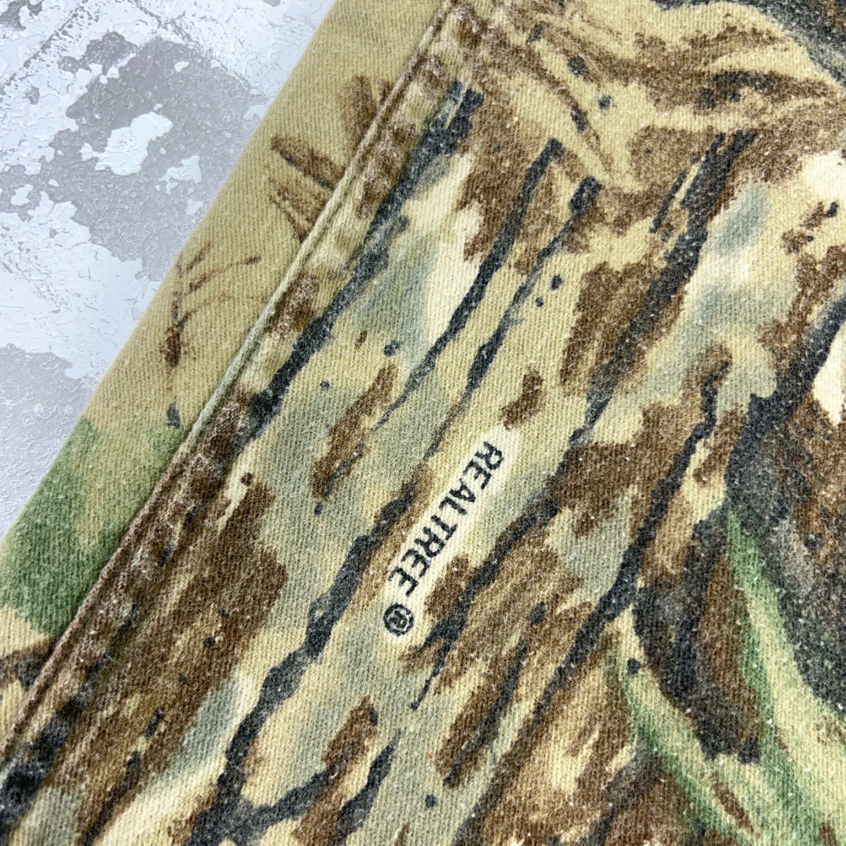 Vintage VINTAGE Ranger Camouflage Cargo Pants Men 36x30 L Green Cotton Canvas Straight Relaxed 5-Pocket 90s Body Baggy USA Belt Loops Size US 33 - 6 Thumbnail