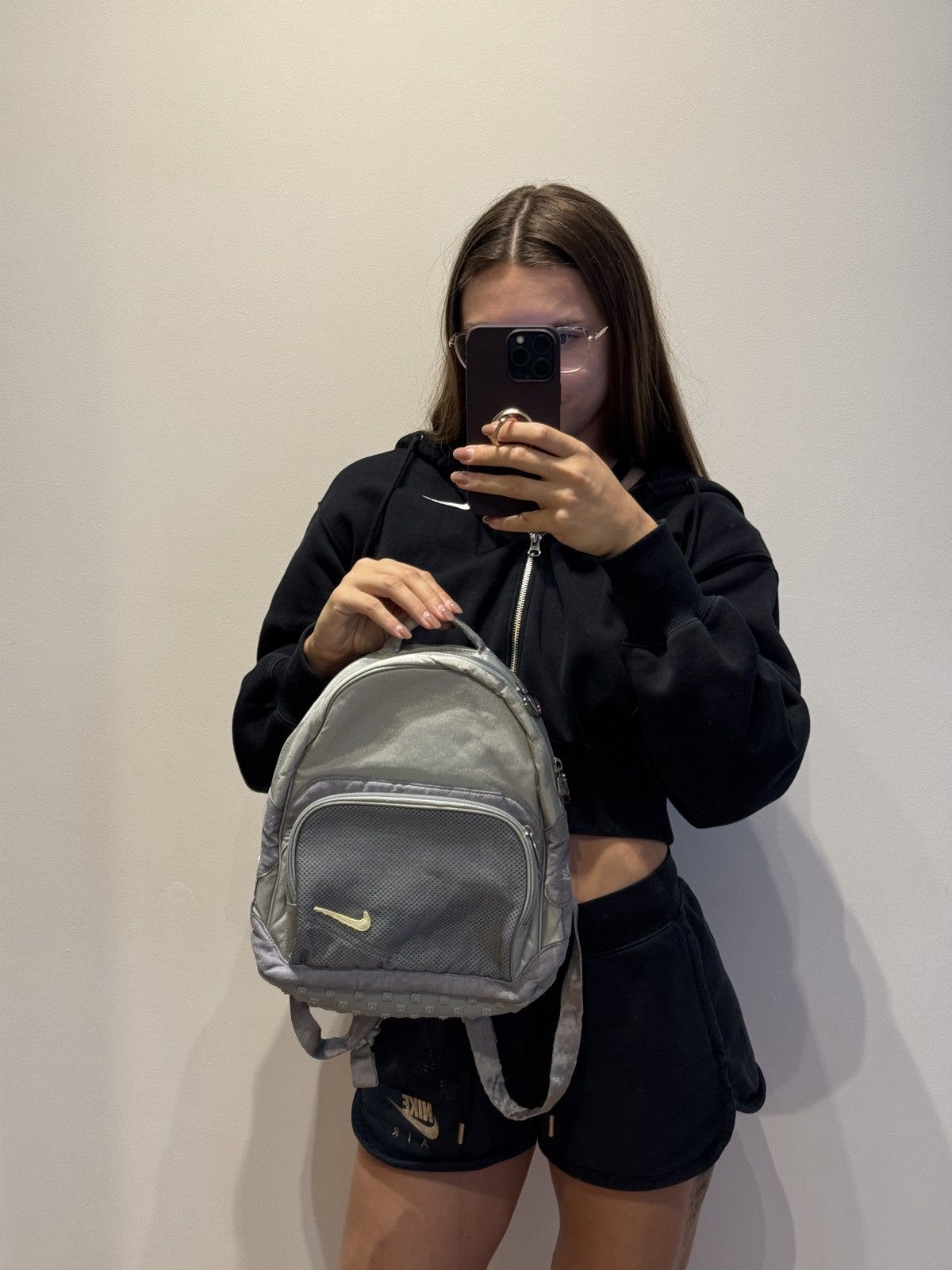 Other Vintage Nike Grey Bagpack 90’s Y2K Size ONE SIZE - 1 Thumbnail