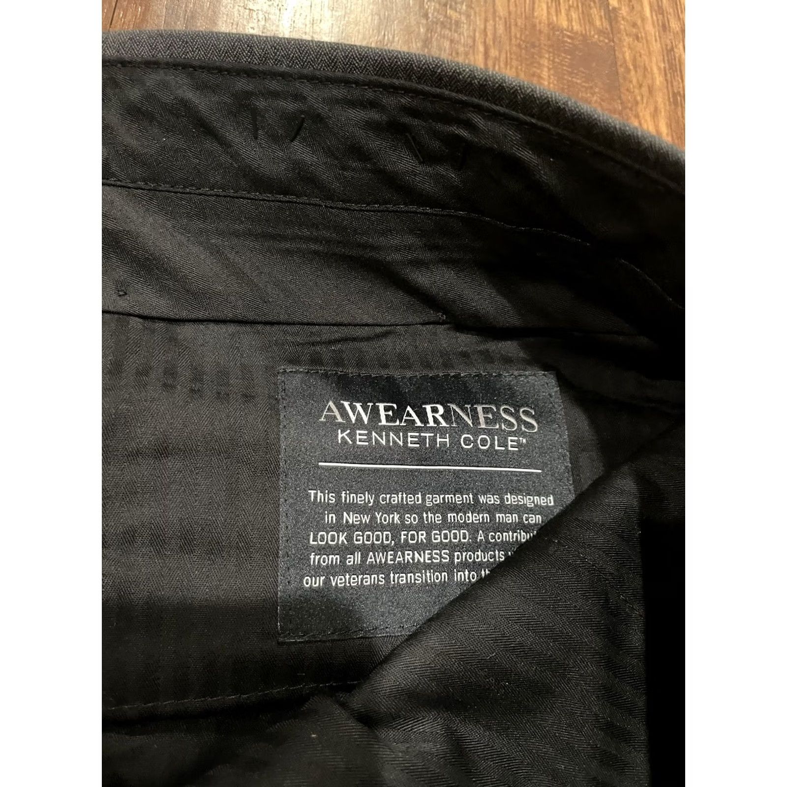 Kenneth Cole Kenneth Cole Awearness Stretch Fit Pants Mens 32 Gray Wool Blend (F611) Size US 35 - 4 Thumbnail