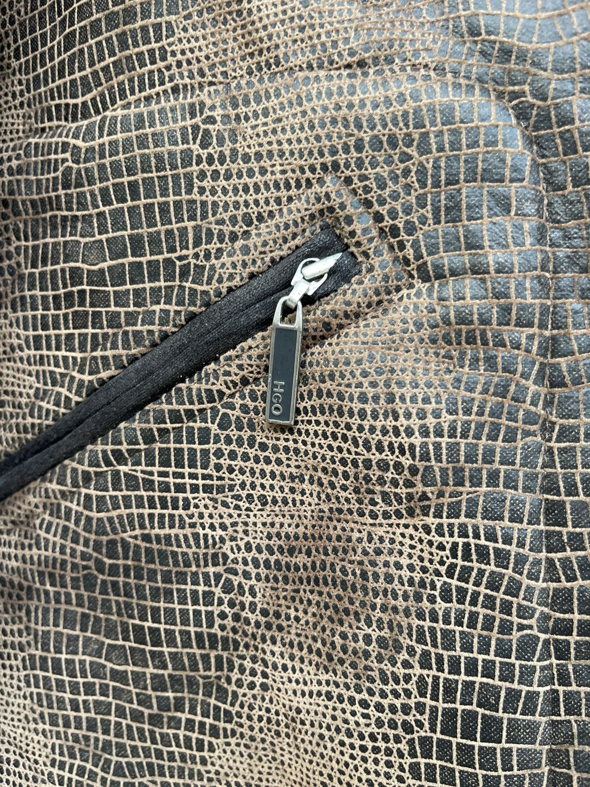 Jean Paul Gaultier RARE Vintage Jean Paul Gaultier Lizard-Leather Coated Jacket Size US L / EU 52-54 / 3 - 6 Thumbnail