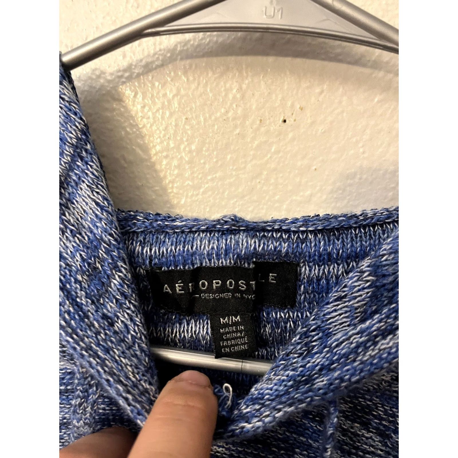 Vintage Aéropostale Hoodie Men’s M Long Sleeve Pullover Sweatshirt Blue Size US M / EU 48-50 / 2 - 3 Thumbnail