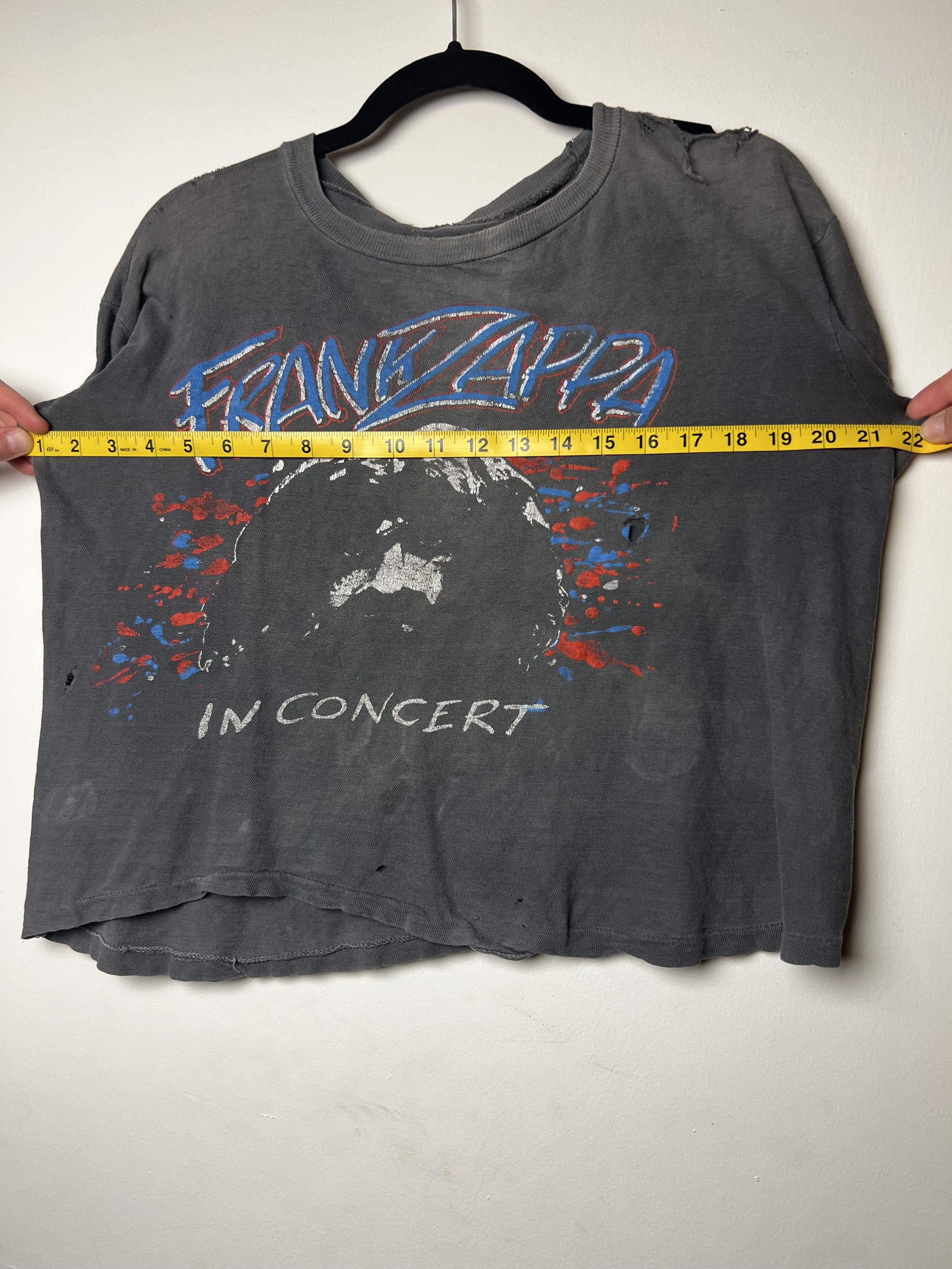 Vintage Vintage 1980's Frank Zappa Double Sided Concert T-Shirt Size US S / EU 44-46 / 1 - 18 Thumbnail