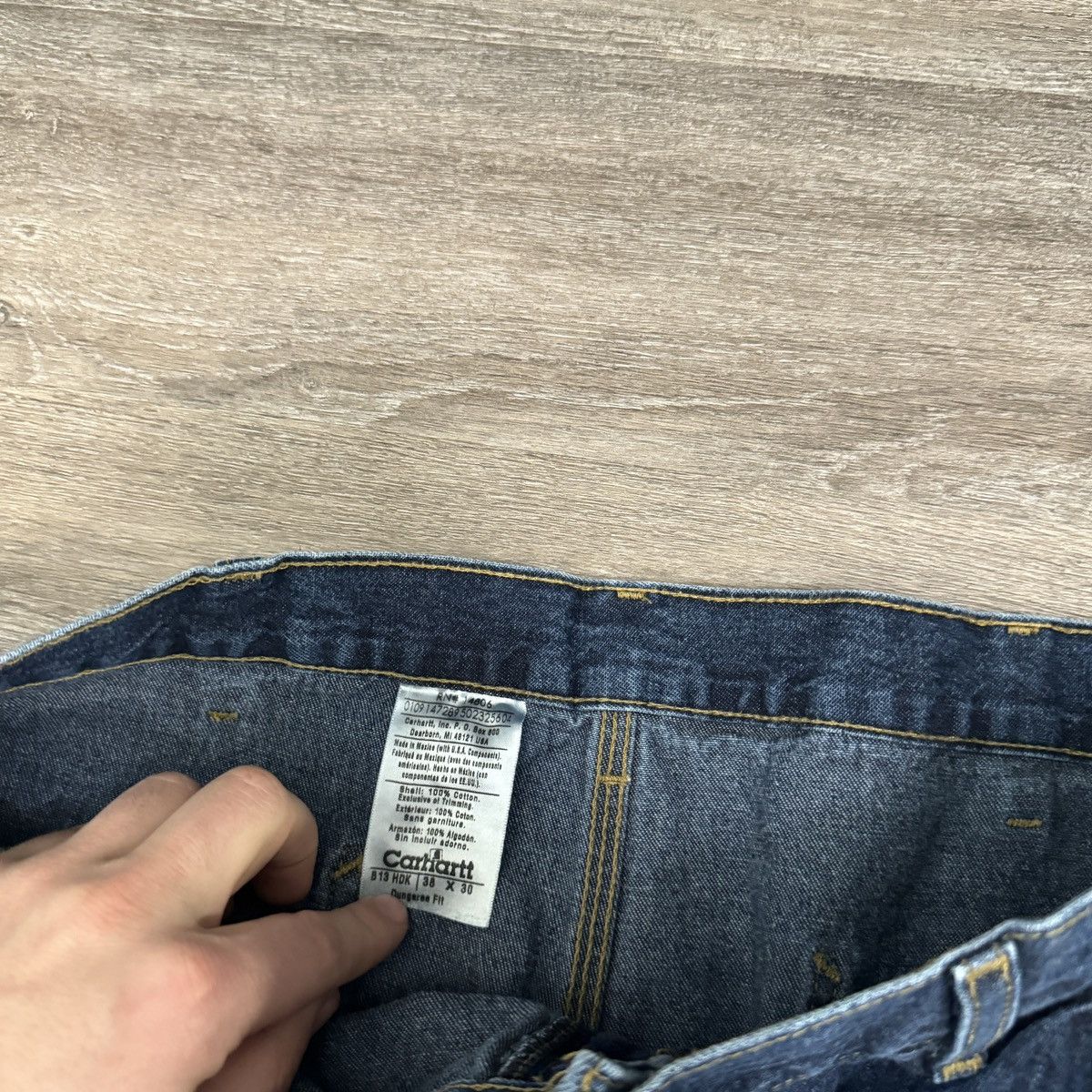 Carhartt × Vintage Essential Vintage y2k Carhartt wide leg navy blue jeans Size US 36 / EU 52 - 6 Thumbnail