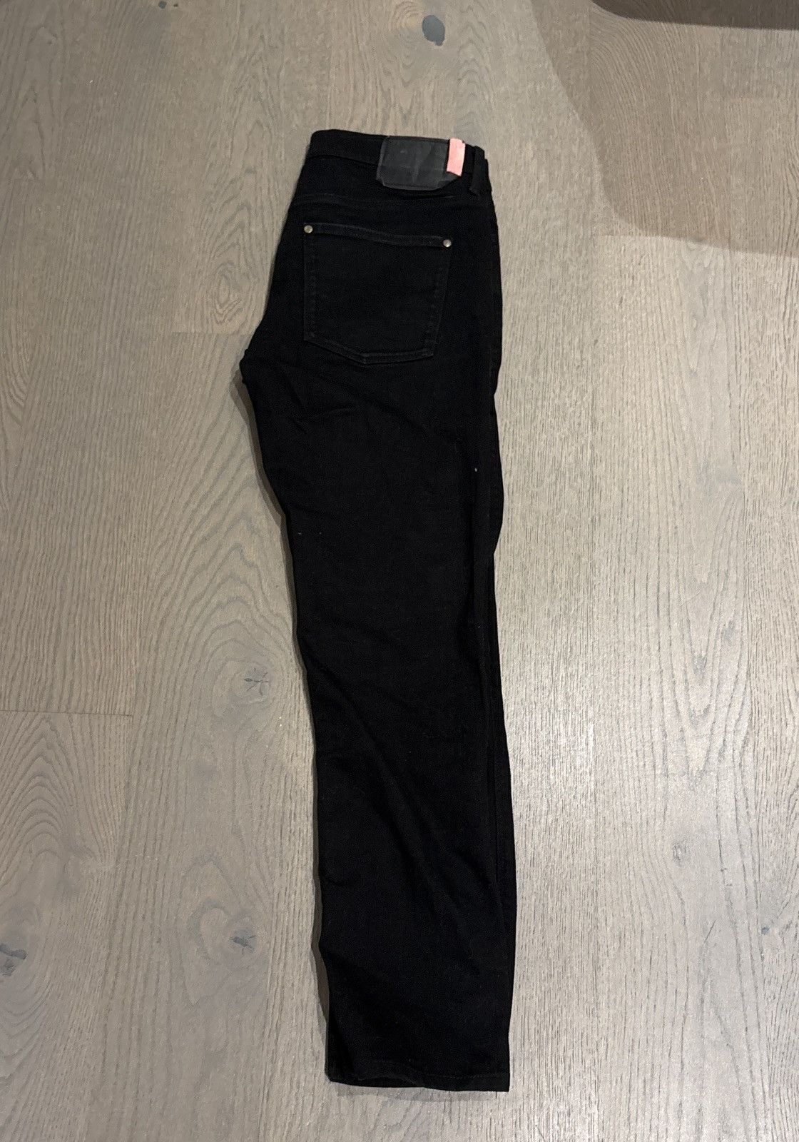 Acne Studios Acne Studios Max Stay Black Jeans | Slim Straight Legged Fit Size US 32 / EU 48 - 4 Thumbnail