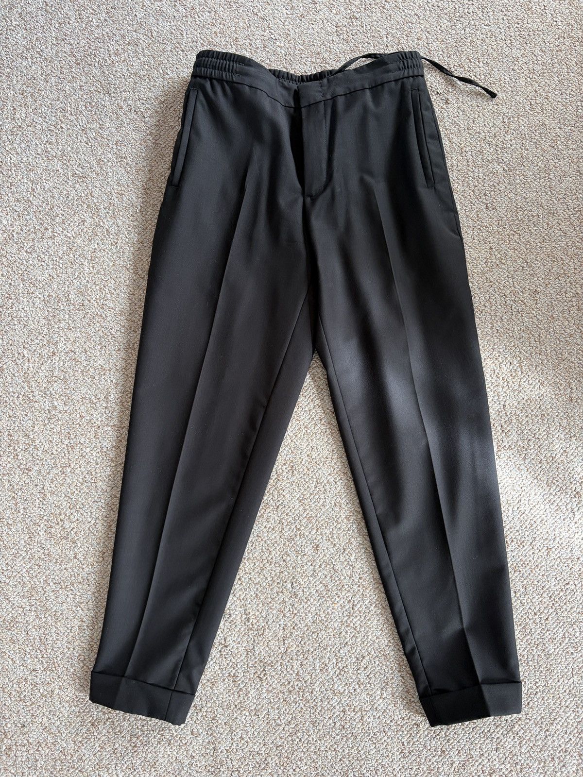 Cos Black COS cropped wool pleated pants Size US 30 / EU 46 - 1 Thumbnail