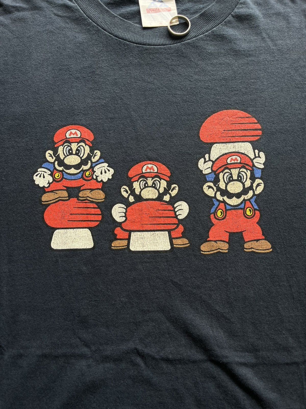 Nintendo × Vintage Vintage MARIO Nintendo game T-shirt Size US L / EU 52-54 / 3 - 5 Thumbnail