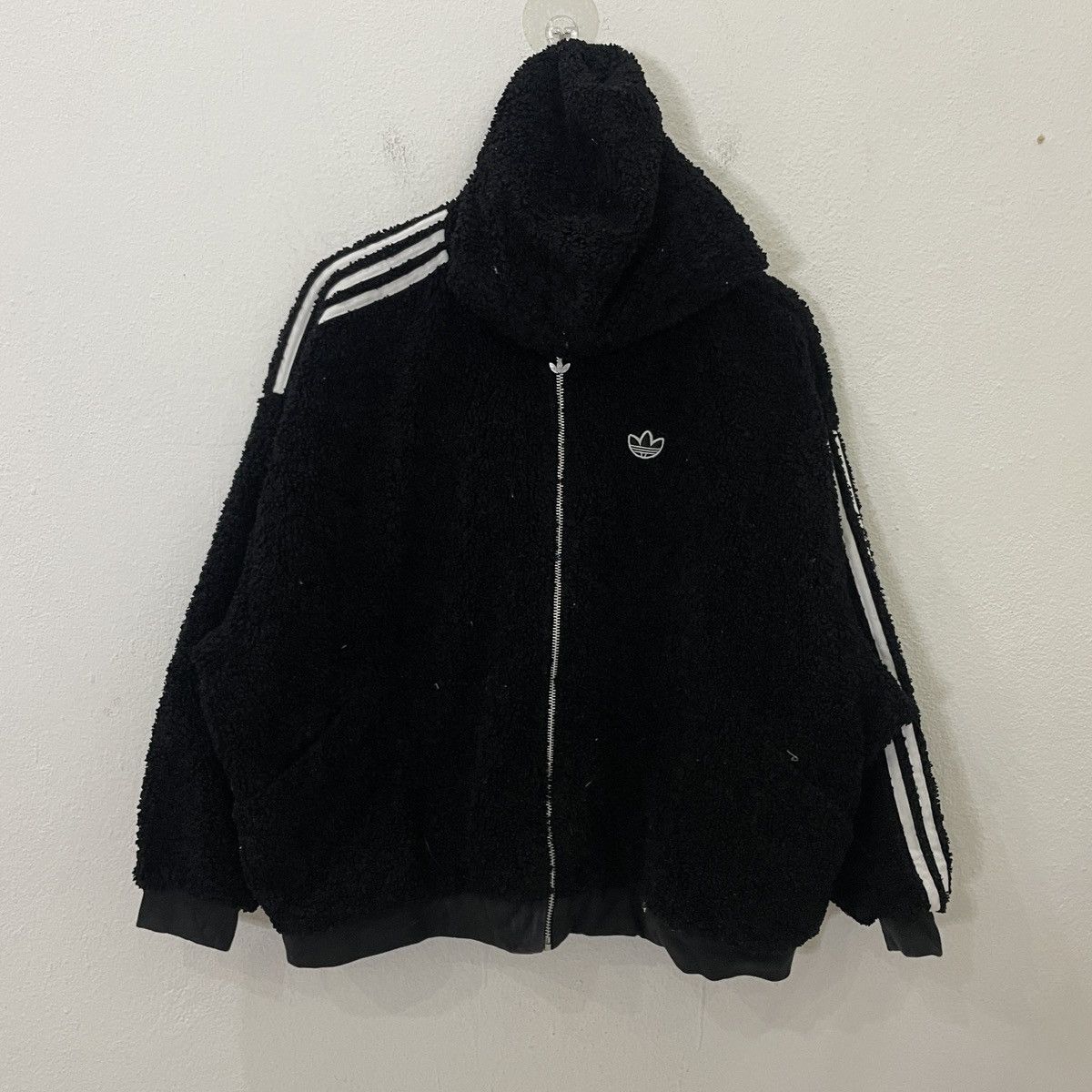 Adidas Vintage Y2k Adidas Sherpa Fleece Unisex Jacket Size US XL / EU 56 / 4 - 1 Thumbnail