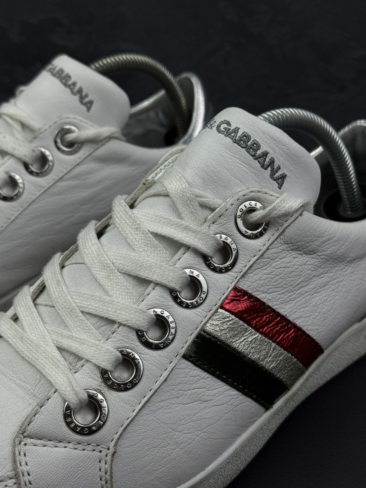 Dolce & Gabbana Dolce & Gabbana Men Leather Low-Top Sneakers Size US 7.5 / EU 40-41 - 5 Thumbnail