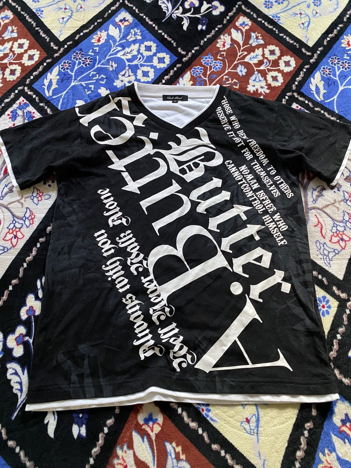 If Six Was Nine Clash Ahead Poem Double Layer Tshirt Japanese Gothic Punk Size US M / EU 48-50 / 2 - 4 Thumbnail