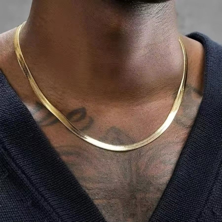 Jewelry 45 Cm Snake Chain in Gold, Men's