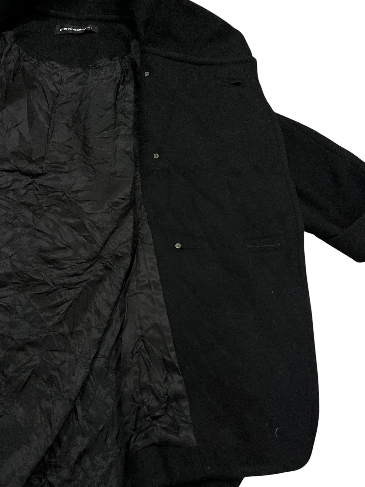 Issey Miyake ISSEY MIYAKE MERCIBEAUCOUP BATWING MUSHROOM NECK WOOL JACKET Size US L / EU 52-54 / 3 - 9 Thumbnail