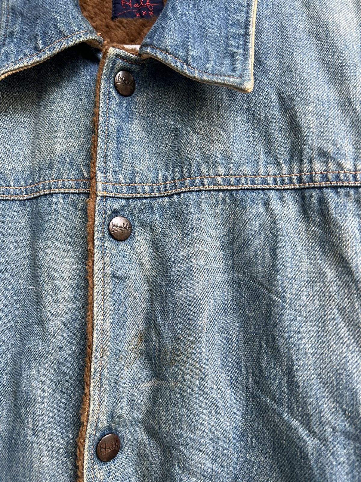 Japanese Brand × Vintage Vtg half denim jacket Size US S / EU 44-46 / 1 - 6 Thumbnail