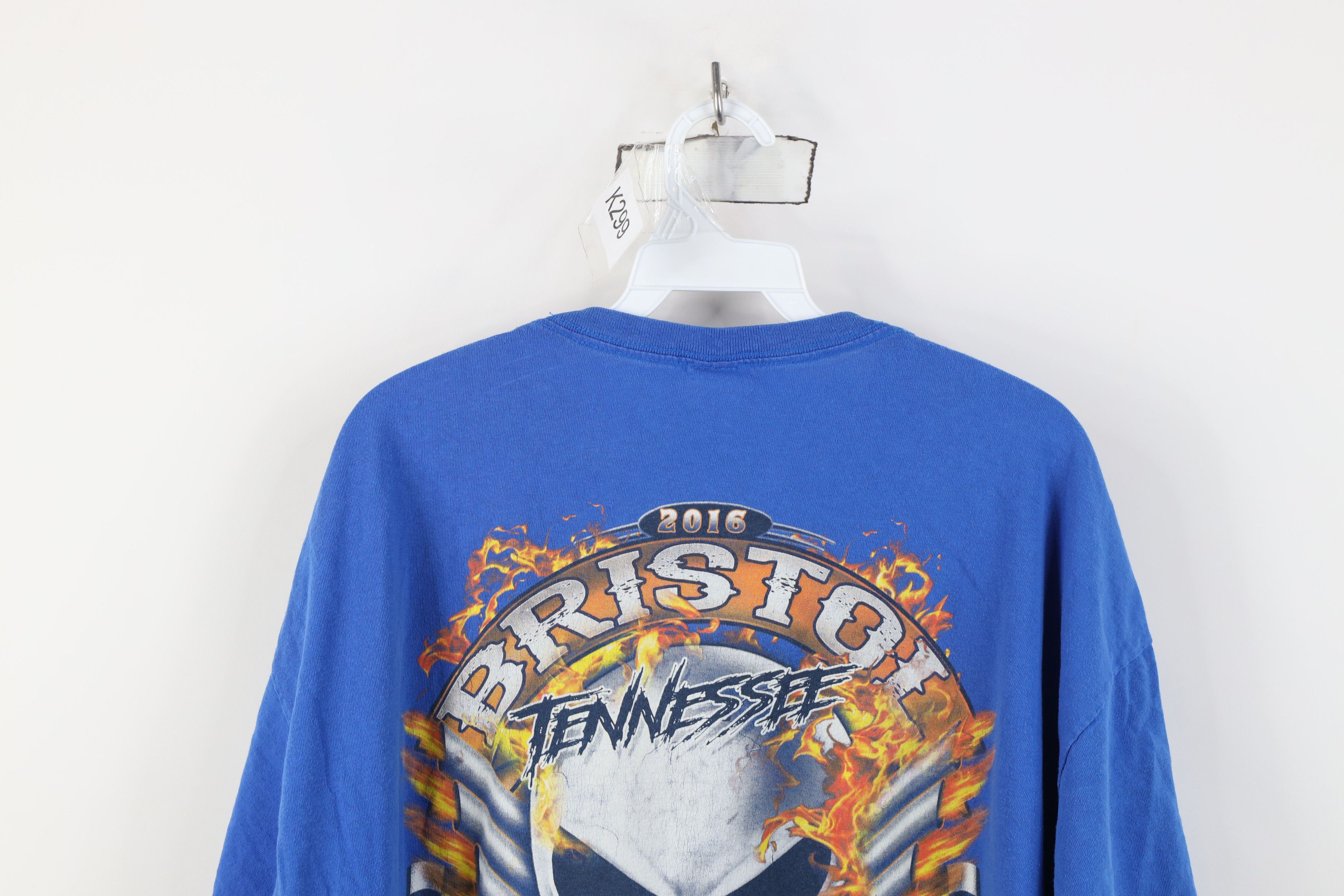 Vintage Vintage Y2K Bristol Motor Speedway Tennessee Fire T-Shirt Size US XXL / EU 58 / 5 - 14 Thumbnail