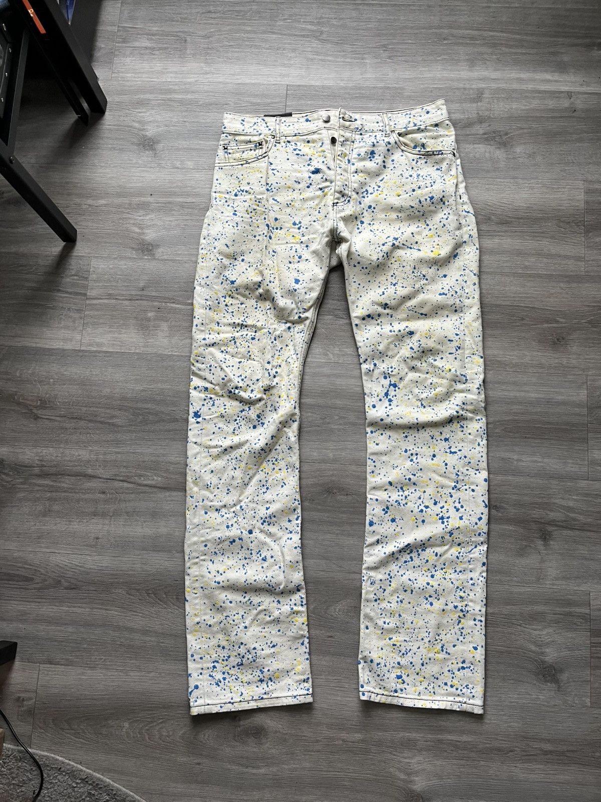 Palm Angels Palm Angels paint splatter denim jeans SS19 Size US 32 / EU 48 - 1 Thumbnail
