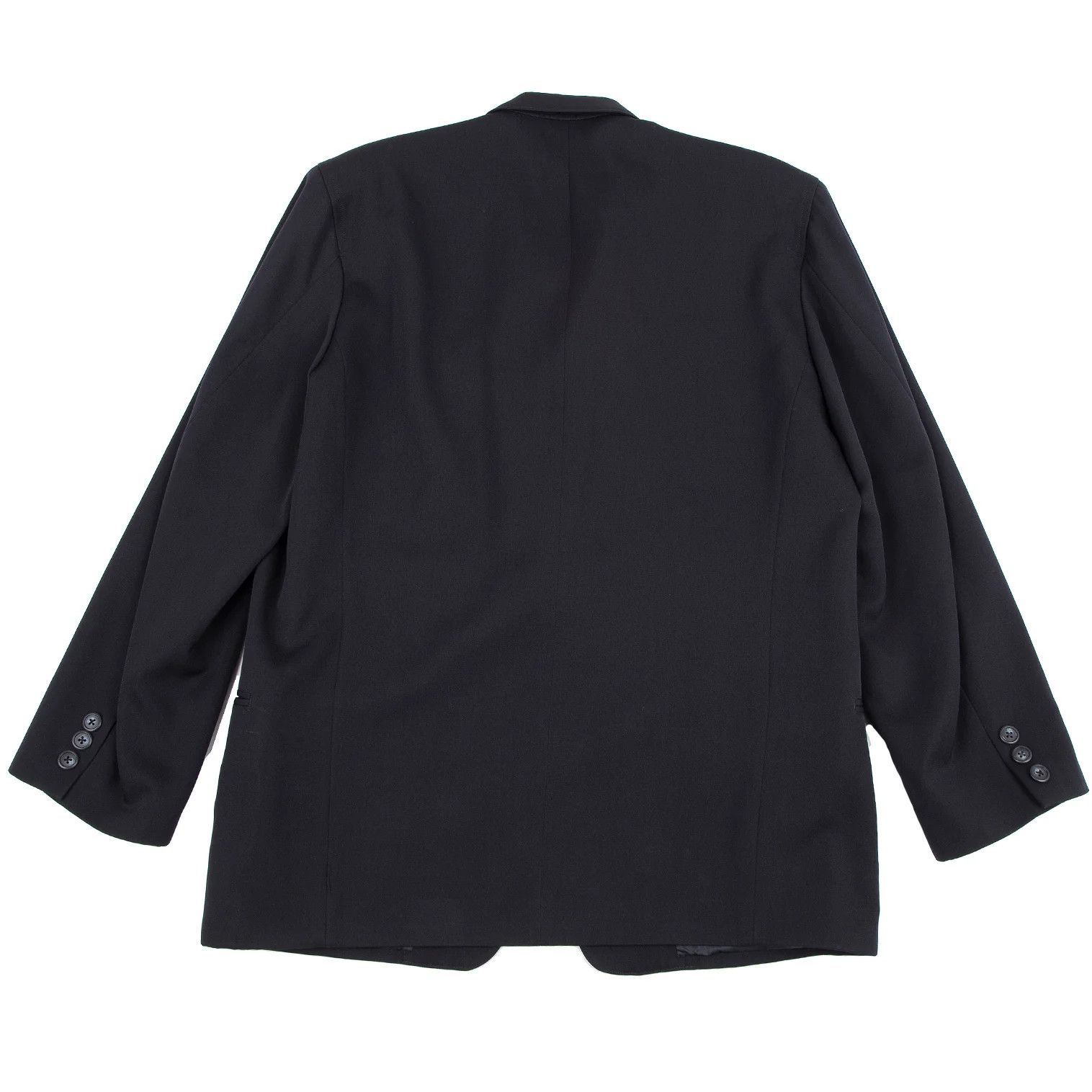Yohji Yamamoto Yohji Yamamoto Wool Tailored Jacket Navy S Size US S / EU 44-46 / 1 - 15 Thumbnail
