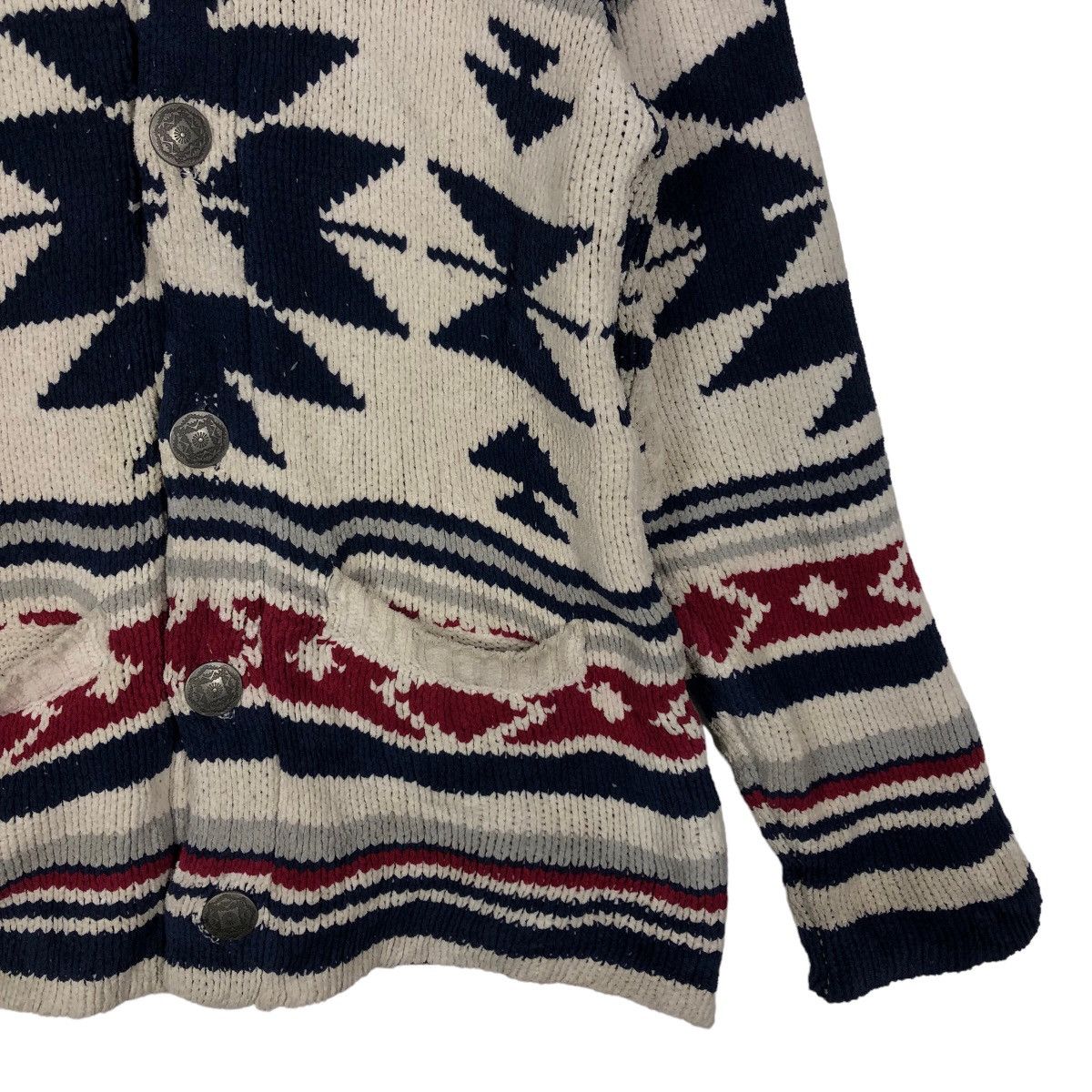 Japanese Brand 🔥Double Collar Anti Ballistic Navajo Aztec Design Size US L / EU 52-54 / 3 - 4 Thumbnail