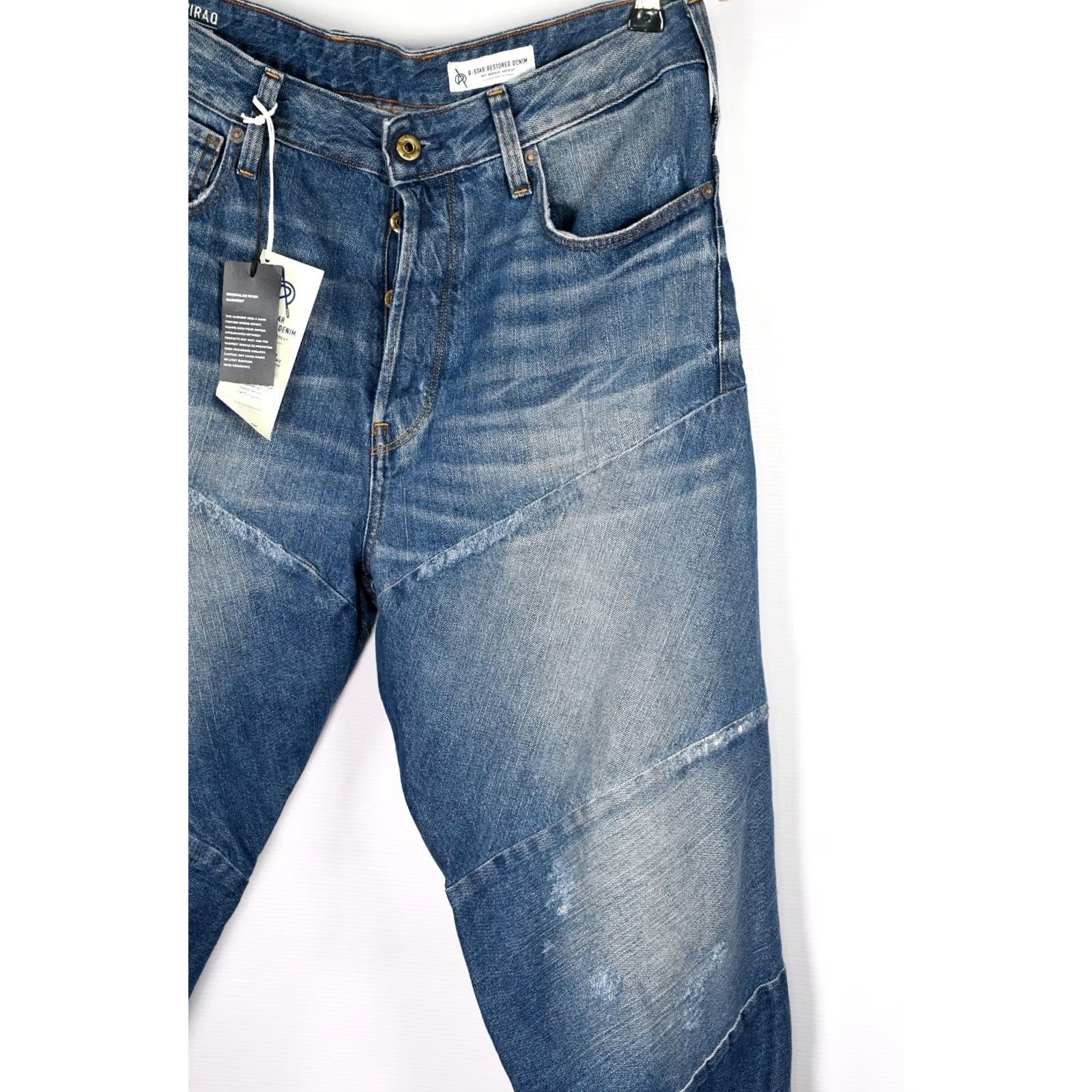 G-Star G-Star RAW Spiraq 3D Relaxed Sato Denim Medium Aged Restored Jeans 32/32 Men Blue Cotton Regular Size-32/32 Mens Size US 32 / EU 48 - 3 Thumbnail