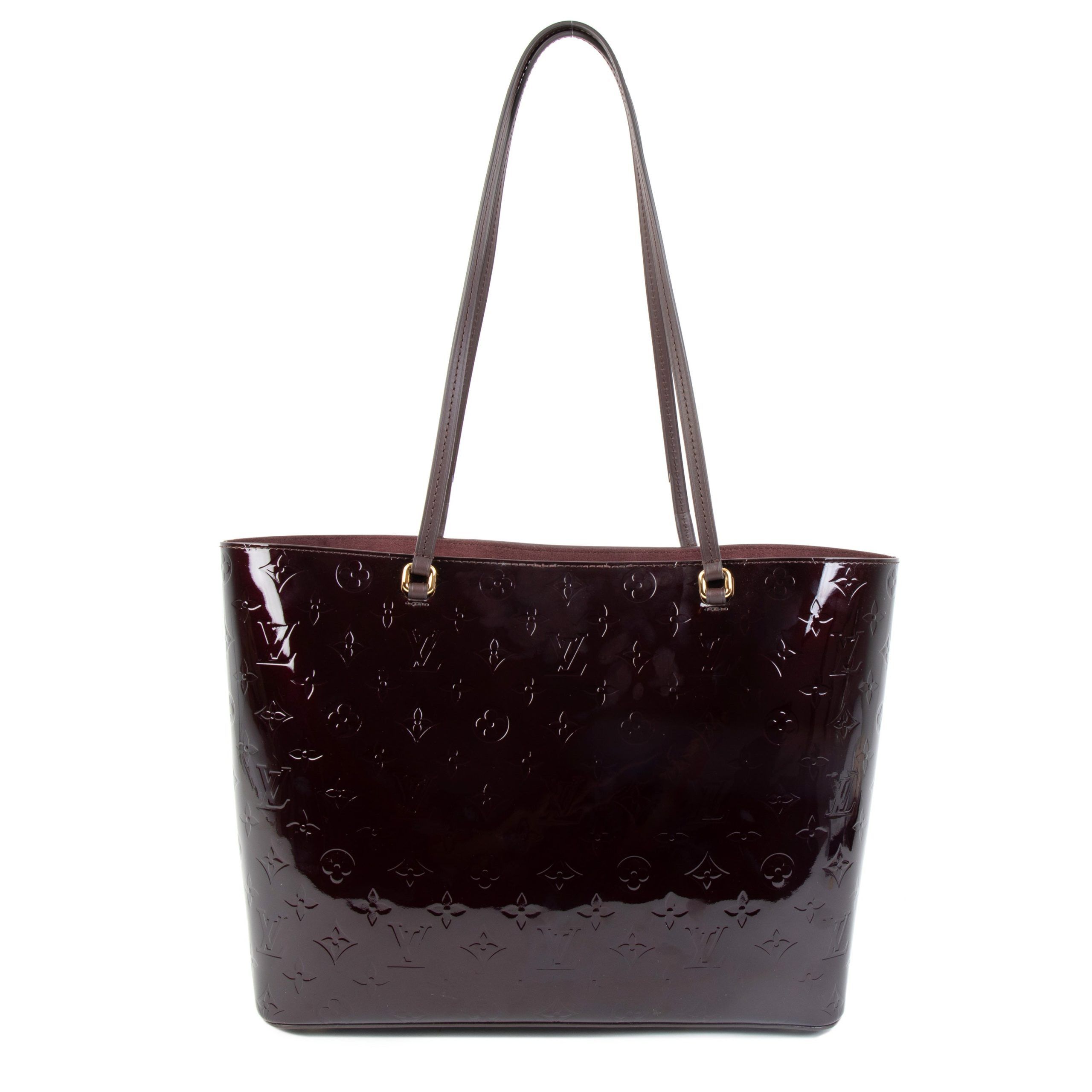 Louis Vuitton Amarante Vernis Long Beach MM Tote Bag