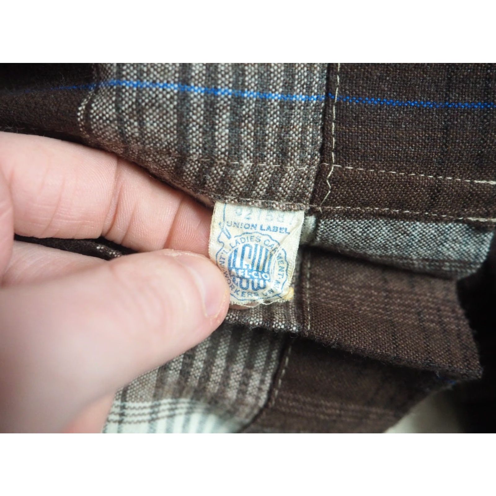 Vintage VTG 50s 60s Brown Gray Plaid Wool Talon Boho Pleated 27W USA Skirt Womens Size 27" / US 4 / IT 40 - 5 Thumbnail