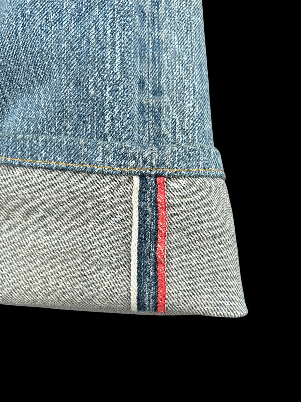 Japanese Brand × Kapital × Vintage Evisu Selvedge Distressed Evisu Paris Denim Jeans Size US 30 / EU 46 - 2 Thumbnail