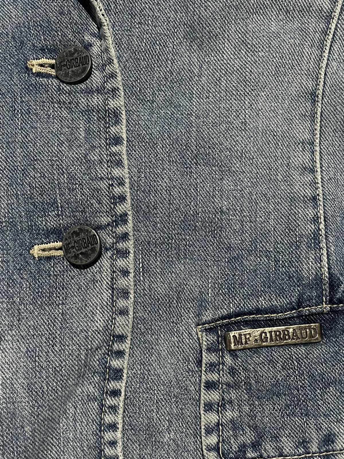 Marithe + Francois Girbaud Vintage Marithe Francois Girbaud Denim Blazer Jacket Size M / US 6-8 / IT 42-44 - 10 Thumbnail