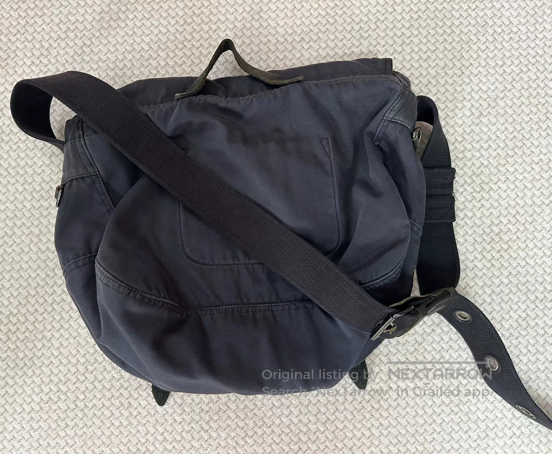 RRL Ralph Lauren RRL Double RL Canvas Leather Messenger Bag. Size ONE SIZE - 2 Thumbnail