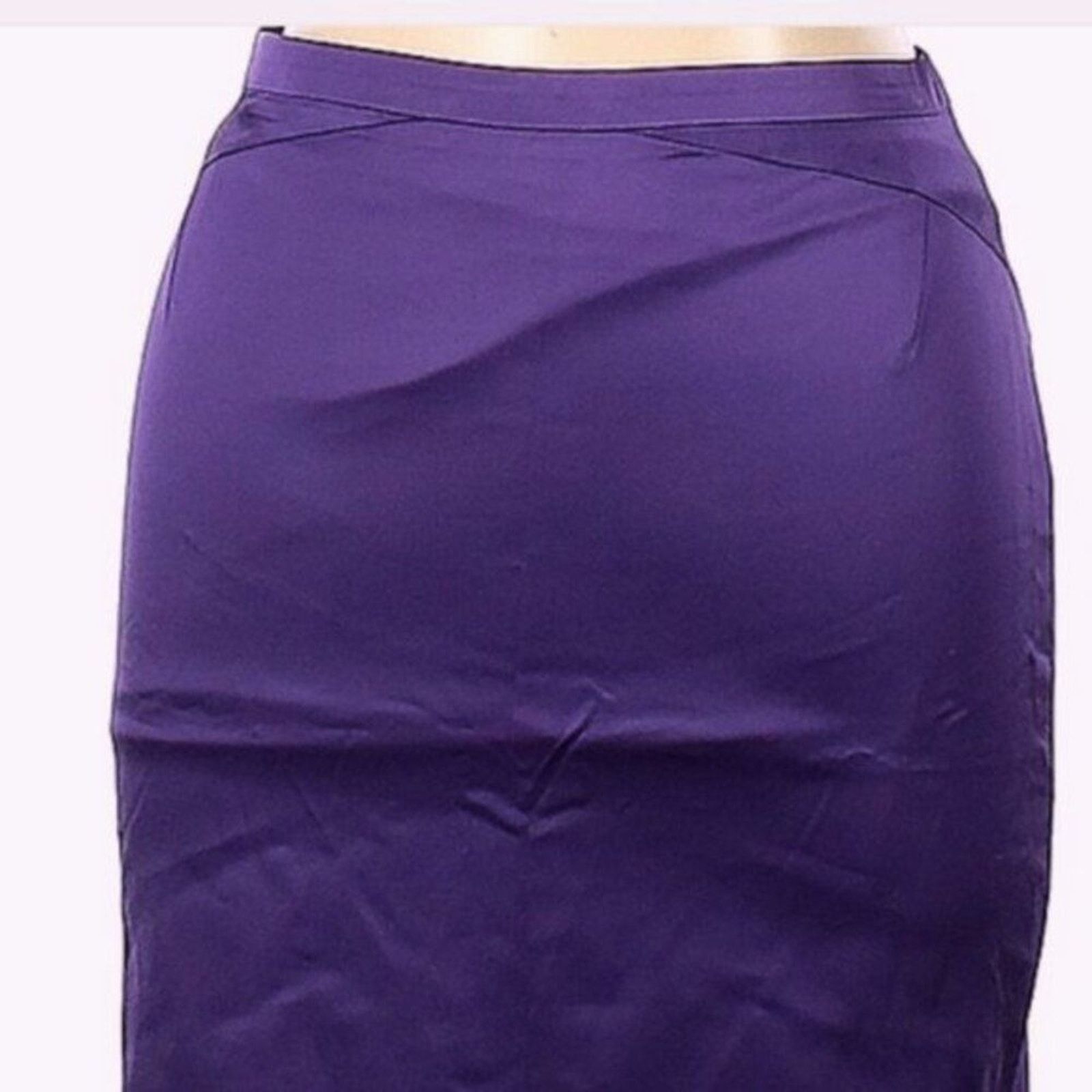 Etro Etro Purple satin skirt size 6 Size 28" / US 6 / IT 42 - 2 Thumbnail
