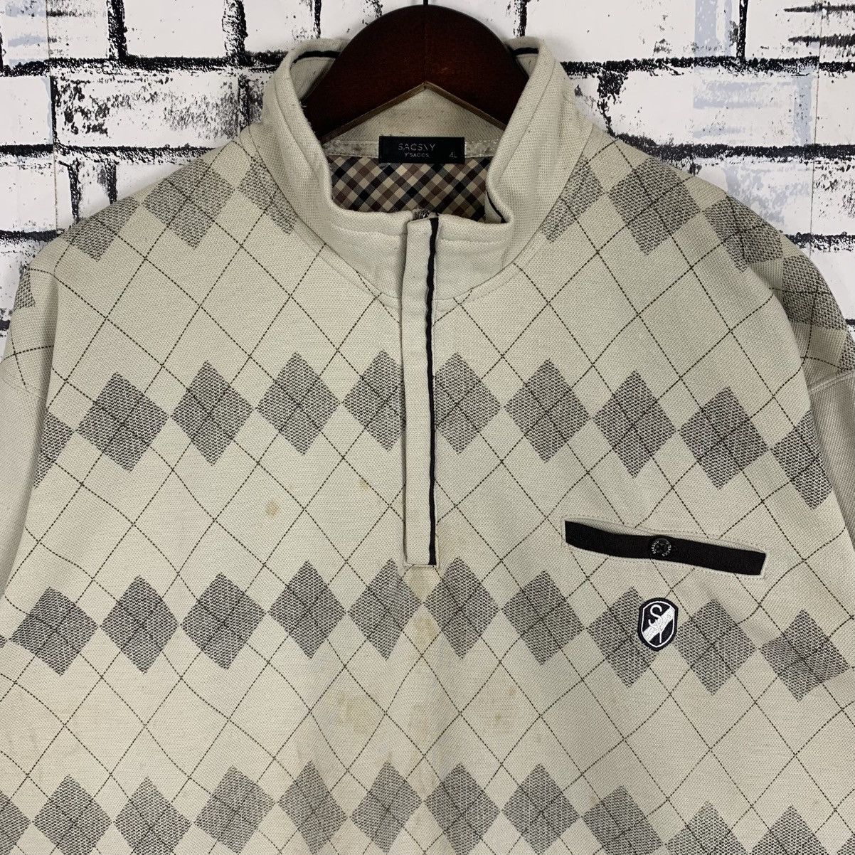 Designer × Vintage × Yohji Yamamoto Vintage Sacsay Y Saccs by Yohji Yamamoto Half Zip Sweatshirt Size XL / US 12-14 / IT 48-50 - 4 Thumbnail