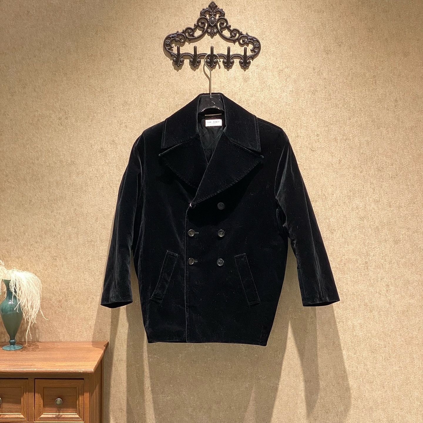 Saint Laurent Paris Saint Laurent YSL Logo Embroidered Double Breasted Coat U Size ONE SIZE - 1 Thumbnail