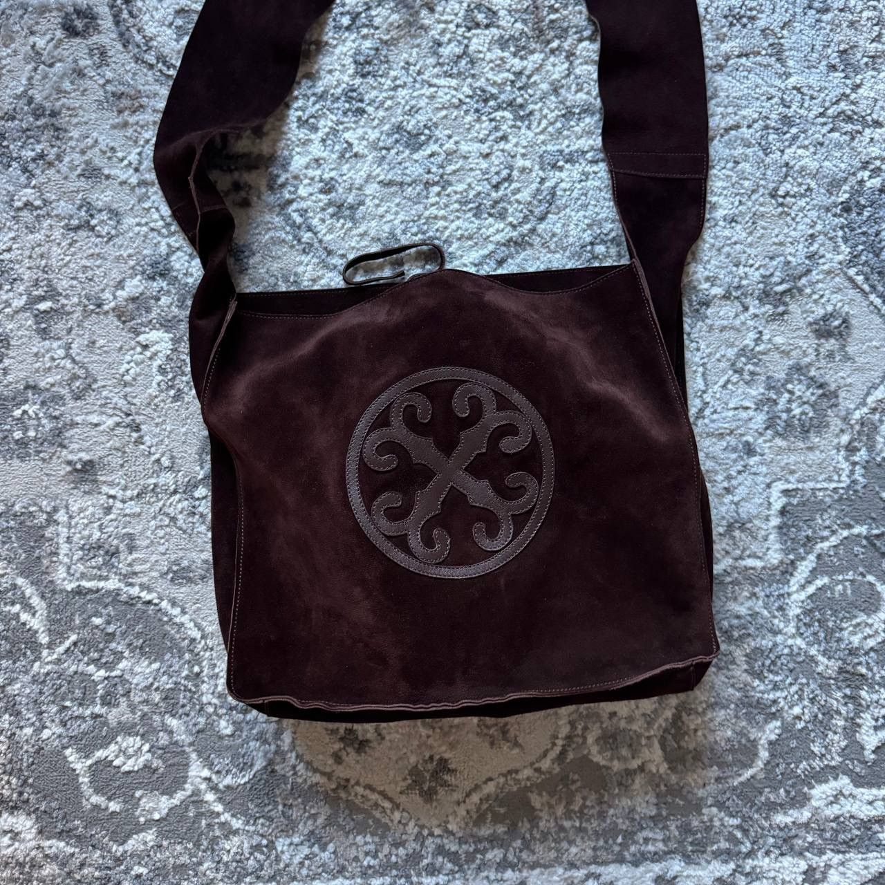 Vivienne Tam Rare Vivienne Tam Brown Retro Suede Big Shoulder Bag Size ONE SIZE - 3 Thumbnail