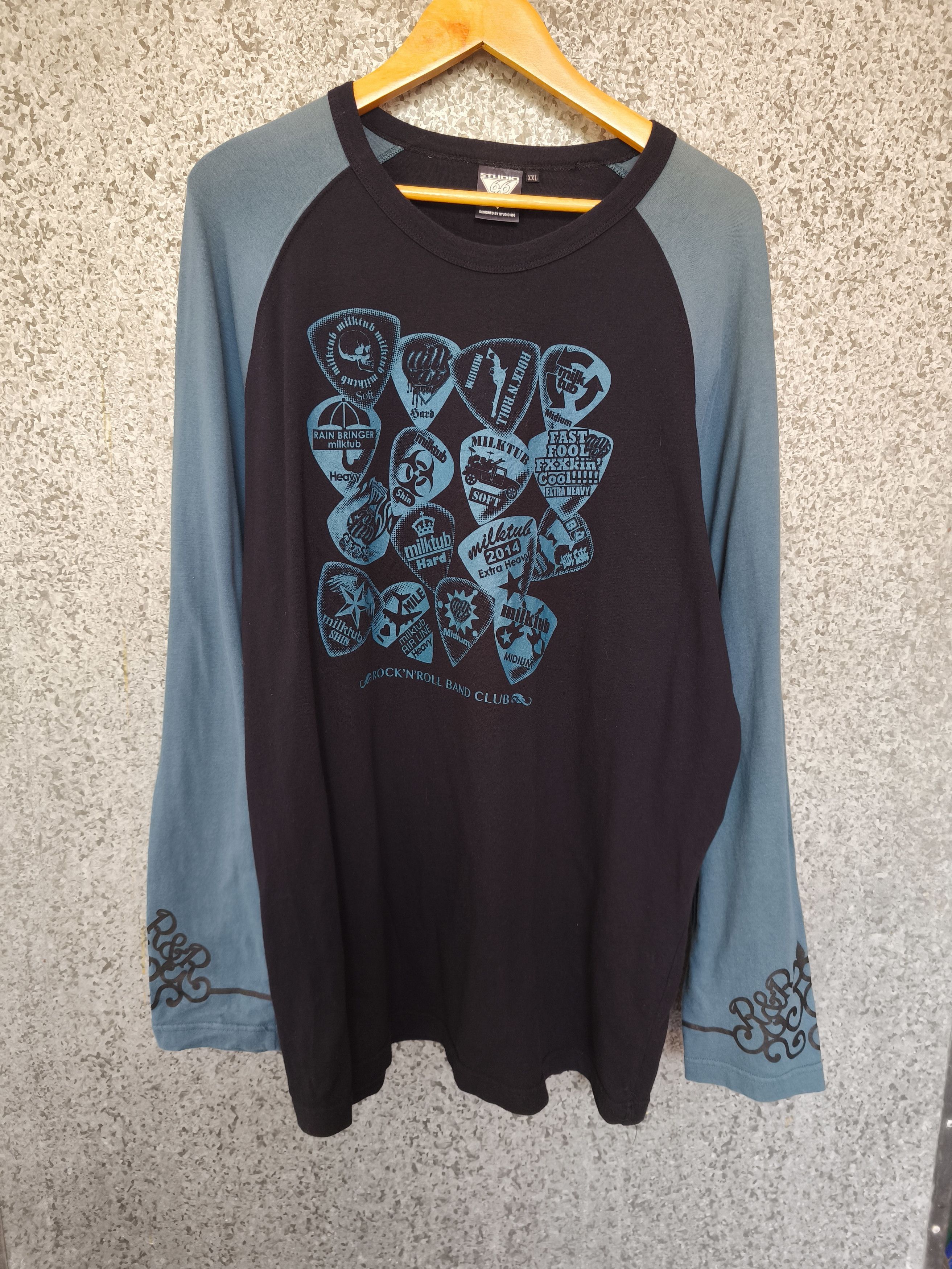 Band Tees Studio 696 Milktub t shirt long sleeve Size US XL / EU 56 / 4 - 5 Thumbnail