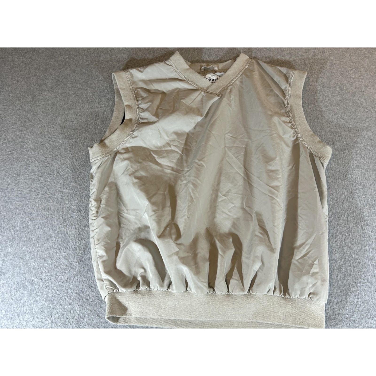 Vintage VINTAGE Columbia Vest Mens Large Beige Lined Windbreaker Golf Pullover Outdoor Vintage Size US L / EU 52-54 / 3 - 2 Thumbnail
