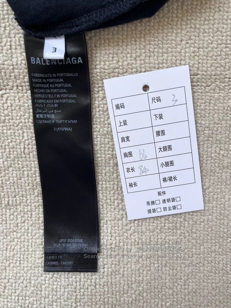 Balenciaga Balenciaga Letter Printed Short Sleeve Crew Neck Loose Fit Size US L / EU 52-54 / 3 - 4 Thumbnail