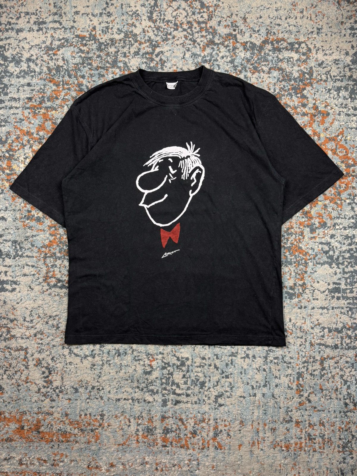 Vintage Vintage 90s Loriot Vicco Von Bulow comics art graphic tee Size US XL / EU 56 / 4 - 1 Thumbnail