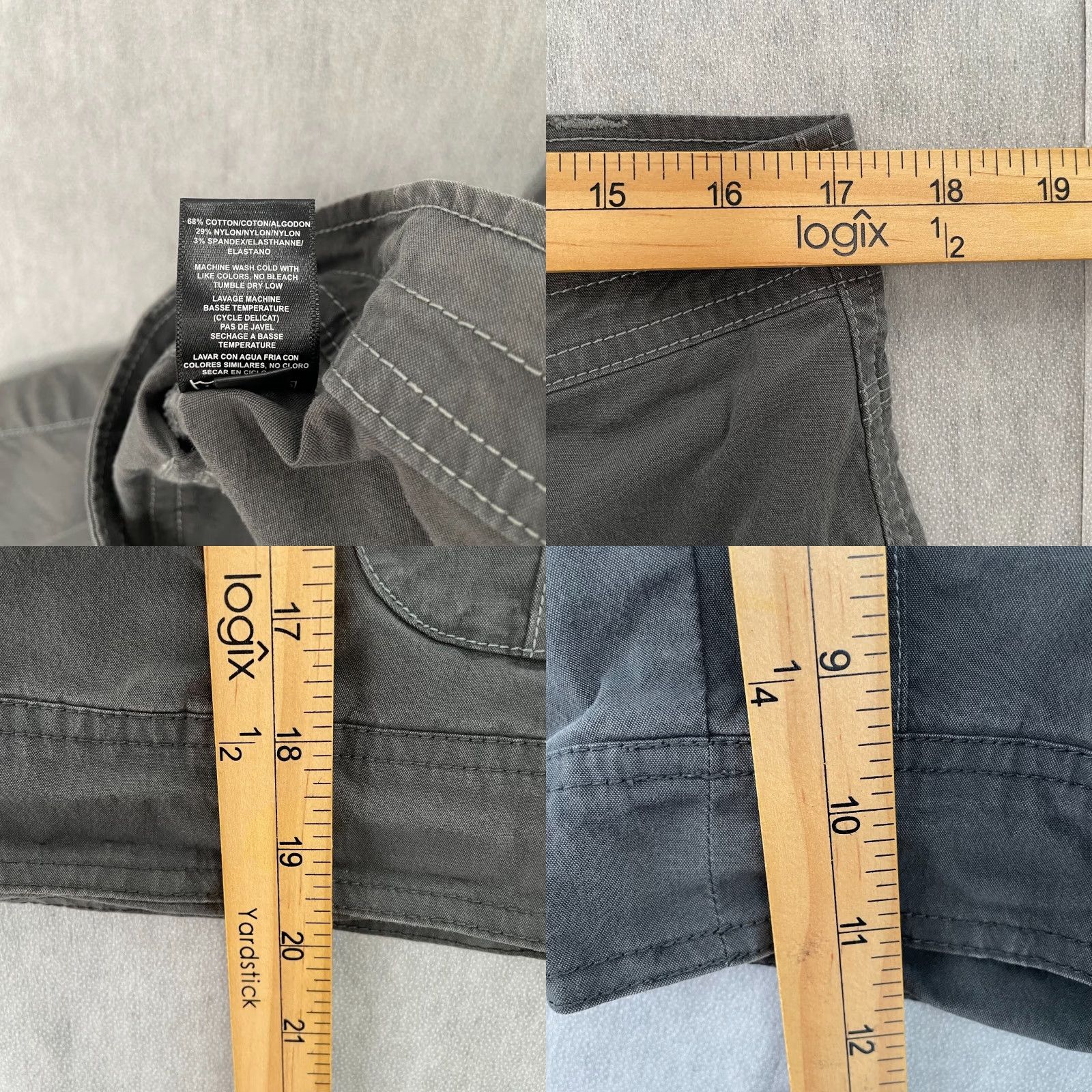 Vintage Kuhl Shorts Women 12 Gray Cargo Pocket Outdoor Hiking Camp Casual Travel Womens Size 34" / US 12 / IT 48 - 8 Thumbnail