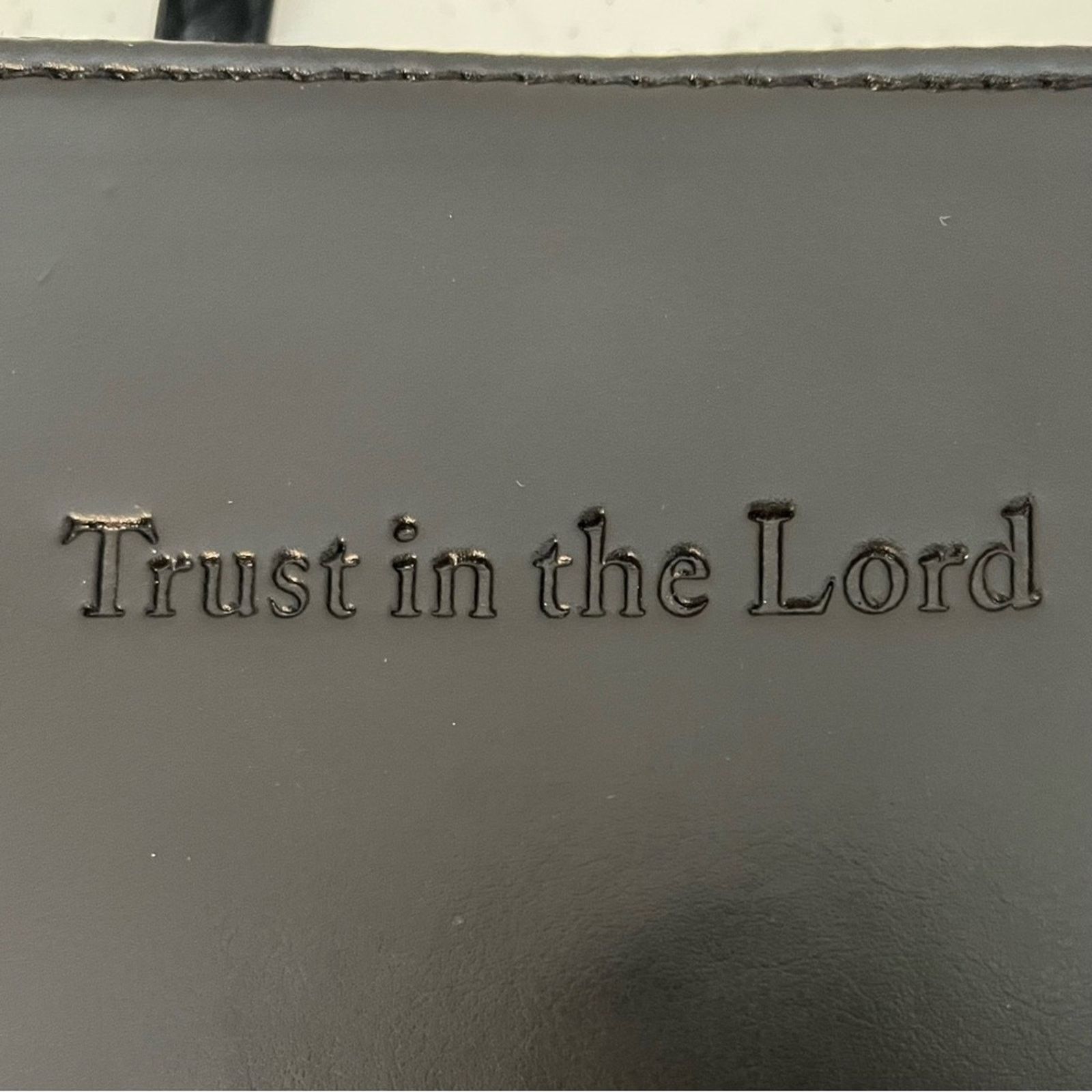 White's Boots Trust, Purse Style Bible Tote, Black with Gold Accents, L Size ONE SIZE - 5 Thumbnail